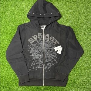 Black Spider Web Hoodie